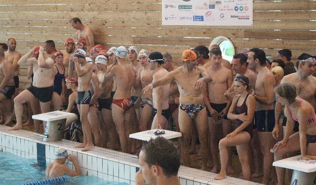 L’équipe de la MJC pour les 3h00 de natation à Montbard